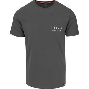 Pánské tričko PitBull West Coast - pánské triko USA CAL grafitové 3XL