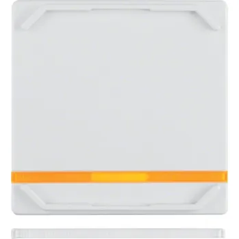 vypínač Kolébka s 2 výměnnými čočkami, bezbariérový podle DIN 18025, Berker Q.x, bílá, sametová Barva: Bílá, Povrch: Sametová