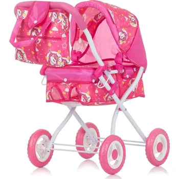 Kočárek pro panenku CHIPOLINO Hluboký kočárek pro panenky Emily Unicorns