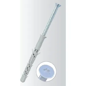 Hmoždinka Hmoždinka rámová rozpínací, 10x300mm s vrutem se zápustnou hlavou