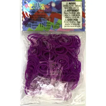 kreativní sada Rainbow Loom ® náhradní gumičky neonové fialové