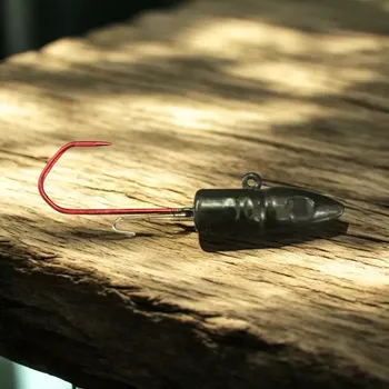 Rybářský háček JIGOVÁ HLAVIČKA TORPEDO ČERNÁ 40G-VMC 4/0 -5KS
