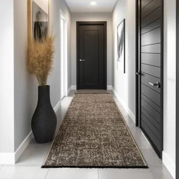 Koberec Kusový koberec Space 1900 brown Varianta: 80x250 cm