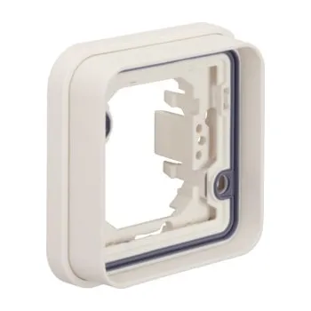 Elektrická zásuvka Rámeček 1-násobný, vestavný pro přístroj, IP 55, Berker W.1, bílá, mat