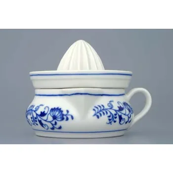 Talíř Cibulák Lis na citrón 10 cm originální cibulákový porcelán Dubí, cibulový vzor