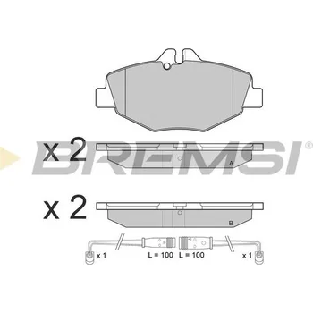 Brzdová destička Sada brzdových destiček, kotoučová brzda BREMSI BP3020CE