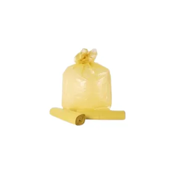 Pytle na odpadky Pytle na odpad LDPE 120l, 25ks/role, 50my, 70x110cm, žluté