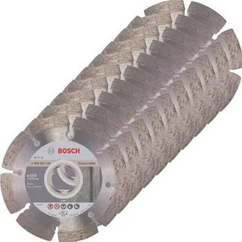 Příslušenství k nářadí BOSCH Standard for Concrete Diamantový dělicí kotouč, 125 x 22,23 x 1,6 x 10 mm, 10ks 2608603240 free_store_pickup