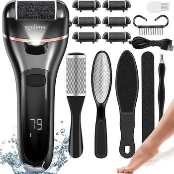 Sada na pedikúru s elektrickým pilníkem na paty