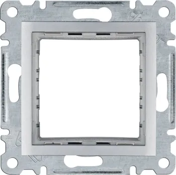 Hager Adaptér pro přístroje 45x45 mm, Lumina, stříbrná mat