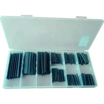 Smršťovací hadičky - bužírky, černé, různé rozměry, sada 127 ks - ASTA A-THERM127