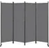 Paraván MultiGarden Skládací zahradní paraván 4panelový 216 x 167 cm šedý