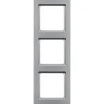 Rámeček Berker Q.3, stříbrná sametová Rozměry: 3-násobný