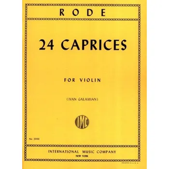 Pierre Rode: 24 Capricci - Galamian (noty na housle)