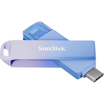 USB flash disk SanDisk Creator Phone Drive USB flash disk Retail 128 GB modrá, Lila purpurová SDIXD0N-128G-GN6TP USB-C(TM) (USB 3.2 Gen 1), Lightning