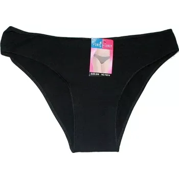 Dámské bokové jednobarevné kalhotky 70014 černé 606-16