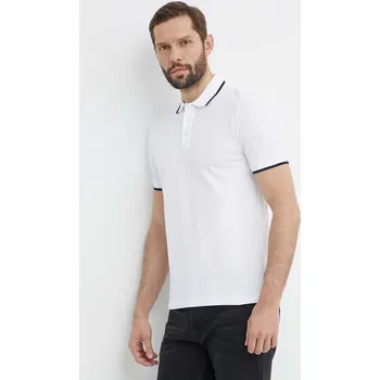 Pánské oblečení Bavlněné polo tričko BOSS Parlay 190 50494697 bílá 00E, vel. XXL