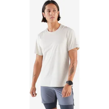 Pánské oblečení KIPRUN Pánské běžecké tričko Run 900 Ultra L BÉŽOVÁ