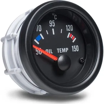 Budík Přídavný budík do auta Auto Gauge - ukazatel teploty oleje, černý