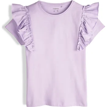 Dívčí tričko GATE Bavlněné tričko s volány 10Y 425-0668/680