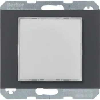 Elektrická zásuvka LED signální světlo bílé berker K.1/K.5 Barva: Antracit, Povrch: Mat