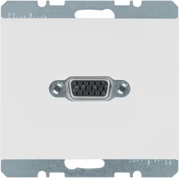 Elektrická zásuvka Zásuvka VGA Berker K.1/K.5 Barva: Bílá, Povrch: Lesk