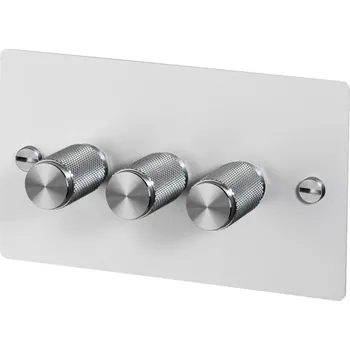 vypínač Buster + Punch 3G STMÍVAČ / BÍLÁ / OCEL