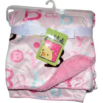 Dětská deka Pidilidi Deka kojenecká oboustranná, růžová