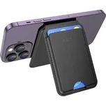 Hoco GT3 MagSafe Leather Wallet / peněženka se stojánkem / černá