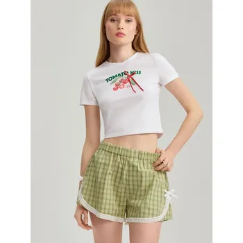 Dámská móda Zkrácené tričko - L - House - bílý - 965FT-00X