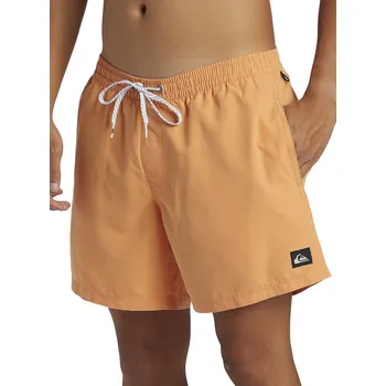 Pánské plavky koupací šortky Quiksilver Everyday Solid Volley 15 - NJF0/Tangerine S