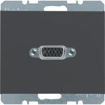 Elektrická zásuvka Zásuvka VGA Berker K.1/K.5 Barva: Antracit, Povrch: Mat