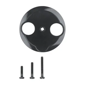 Elektrická zásuvka Centrální díl pro anténní zásuvku s dvěma otvory, Berker 1930/Glas Barva: Černá, Povrch: Lesk