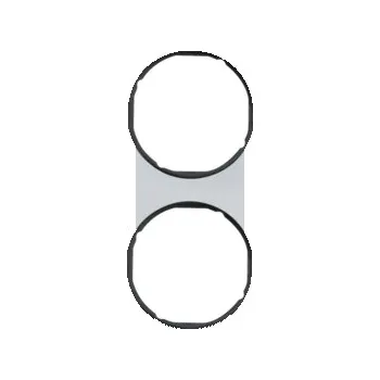 Elektrická zásuvka Rámeček Berker R.3, alu/černá Rozměry: 2-násobný