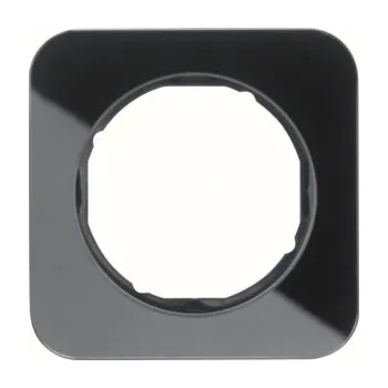 Elektrická zásuvka Rámeček Berker R.1, sklo, černá Rozměry: 1-násobný