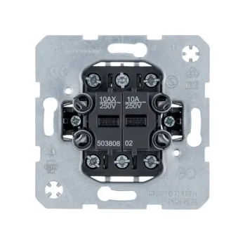 vypínač Berker Vícenásobná kolébková tlačítka Spínače/tlačítka: Kombinovaný přepínač s tlačítkem (vpravo), řazení 6/0+6