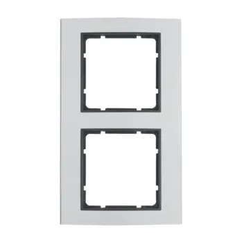 Elektrická zásuvka Rámeček Berker B.3, alu/antracit Rozměry: 2-násobný