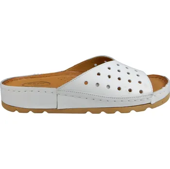 Dámské pantofle S 1818 -007 Kožené dámské zdravotní nazouváky s podporou klenby 37