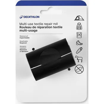 DECATHLON – Samolepicí opravná páska na textil multifunkční – 6 cm × 1 m – černá