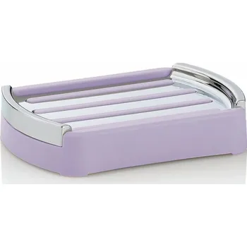 Mýdlenka KELA Miska na mýdlo Marta plast, fialová 12,5x9x2,5 cm KL-24544
