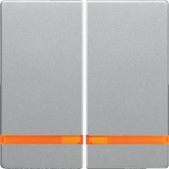 Elektrická zásuvka Kryt dělený, s průzorem Berker Q.1/Q.3/Q.7/Q.9 Barva: Stříbrná, Povrch: Sametová