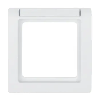 Elektrická zásuvka Rámeček s popisovým polem, Berker Q.1, bílá sametová Rozměry: 1-násobný