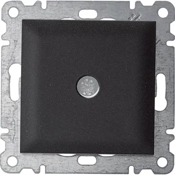 Elektrická zásuvka Hager Kabelový vývod, Lumina, černá mat