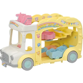 Doplněk k figurce Sylvanian Families 5744 Duhový školkový autobus