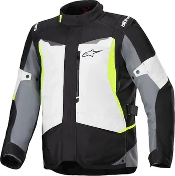 Moto oblečení bunda ST-1 WATERPROOF, ALPINESTARS (světle šedá/černá/žlutá fluo, vel. XL)