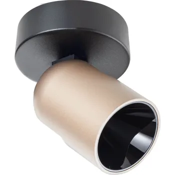 Redo group Redo Kobe, černo-hnědé stropní/nástěnné svítidlo, LED 8,5W 2700K, stmívatelné TRIAC, průměr 6cm, 10x10cm