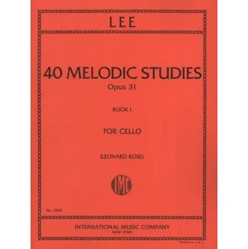 Sebastian Lee: 40 Melodic Studies op. 31/Book 1 - Rose (noty na violoncello)