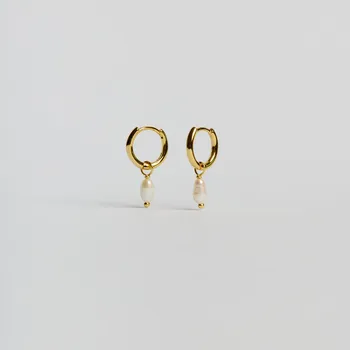 Náušnice Pearl Hoop náušnice