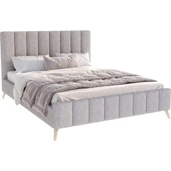Postel Čalouněná postel FRASCA 160x200 Šedá Boucle