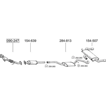 držák tlumiče Bosal 1805663